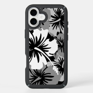 Epic Hibiscus Hawaiian Floral Aloha Gray iPhone 16 Plus Case