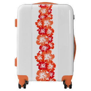 hawaiian flower luggage