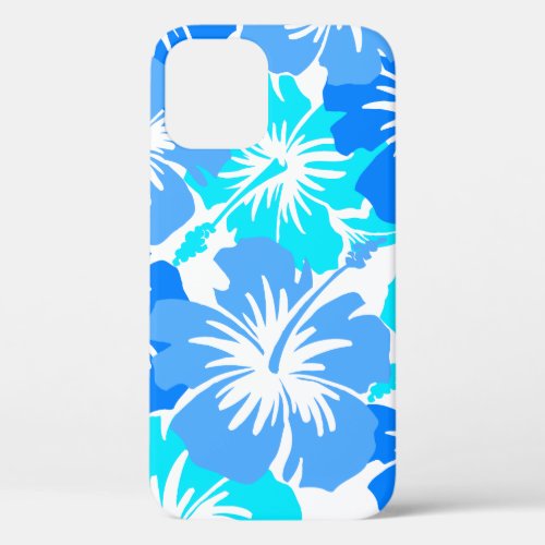 Epic Hibiscus Hawaiian Floral Aloha Shirt Blue iPhone 12 Pro Case