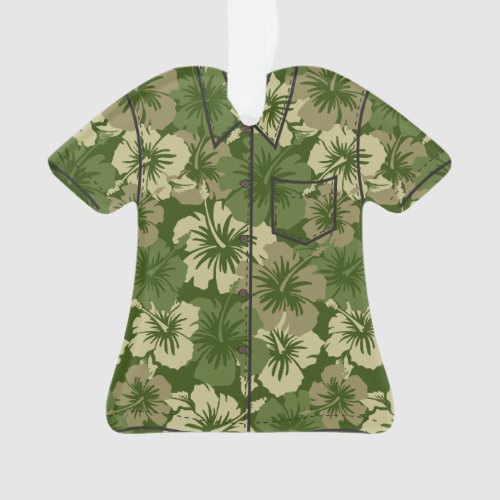 Epic Hibiscus Hawaiian Floral Aloha Shirt Ornament