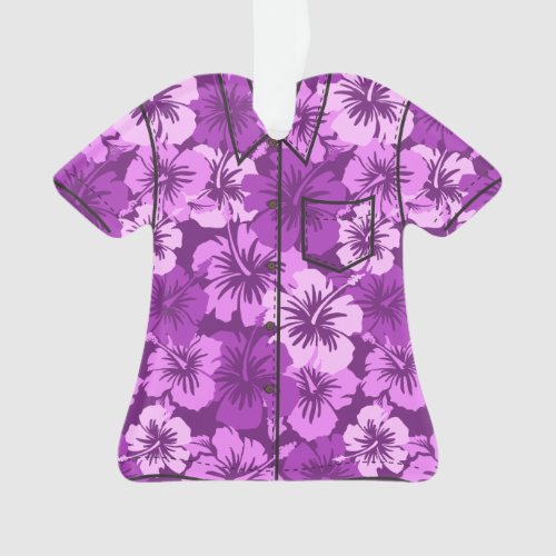 Epic Hibiscus Hawaiian Floral Aloha Shirt Ornament