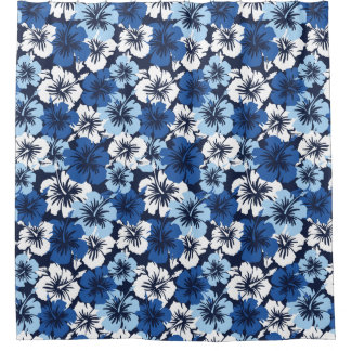 Epic Hibiscus Hawaiian Floral Aloha Shirt Print Shower Curtain