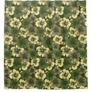 Epic Hibiscus Hawaiian Floral Aloha Shirt Print Shower Curtain