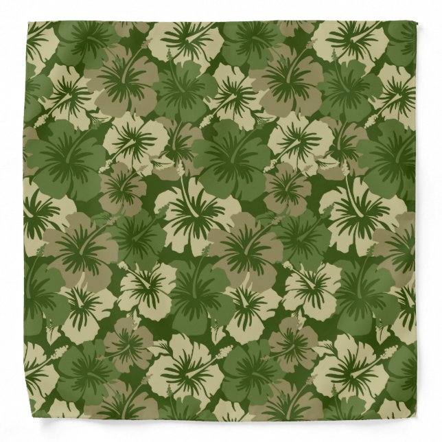 Epic Hibiscus Hawaiian Floral Bandana (Front)