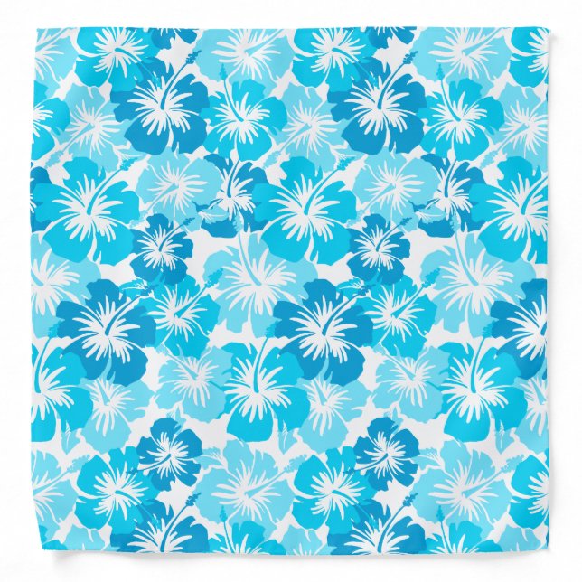 Epic Hibiscus Hawaiian Floral Bandana (Front)