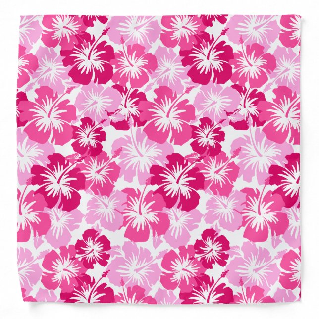 Epic Hibiscus Hawaiian Floral Bandana (Front)