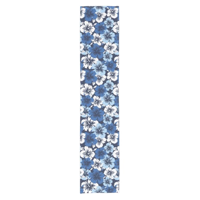 Epic Hibiscus Hawaiian Floral Short Table Runner (Front)