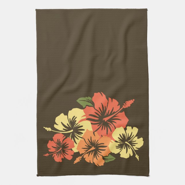 Epic Hibiscus Hawaiian Kitchen Towel (Vertical)