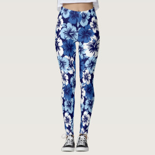 Epic Hibiscus Hawaiian Tropical Floral Leggings