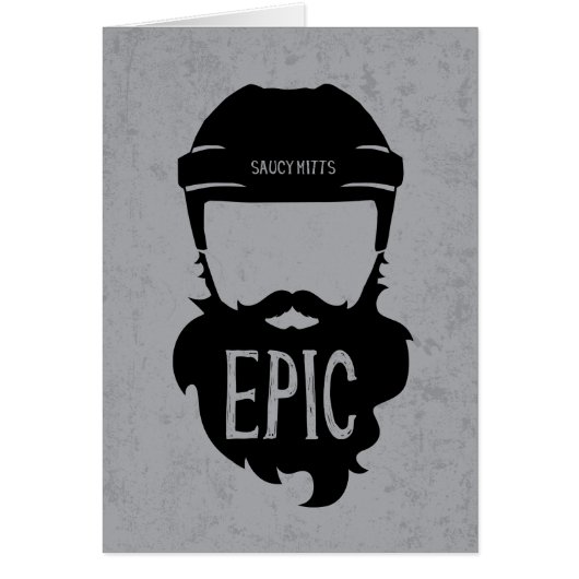 Epic Hockey Playoff Beard (Front)