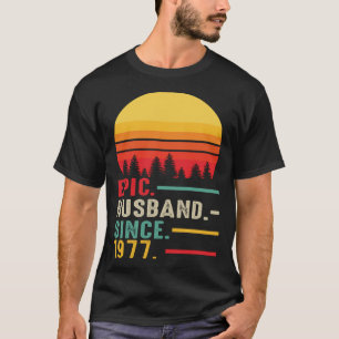 Epic Husband Since 1977 Happy Anniversary T-Shirt