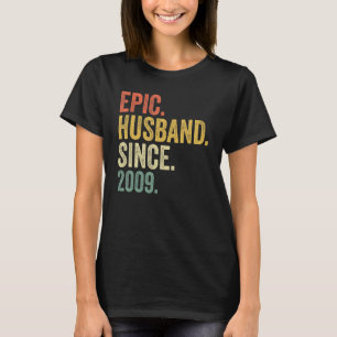 Epic Husband Since 2009 14 Years 14th Wedding Anni T-Shirt