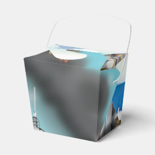 Epic Ice Planet Space Battle Favor Boxes