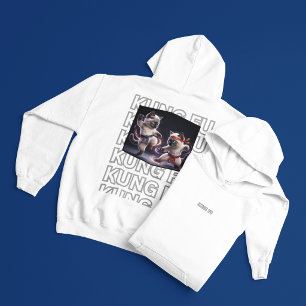 Epic Kung Fu Siamese Kittens Martial Arts Graphic Hoodie