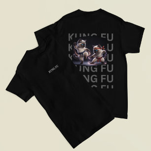 Epic Kung Fu Siamese Kittens Martial Arts Graphic T-Shirt