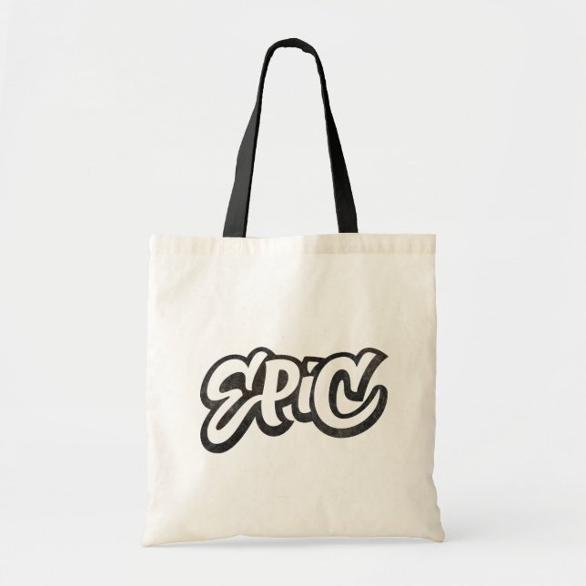 EPIC Lettering - Graffiti Grunge - Be Awesome Tote Bag (Front)