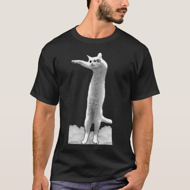 Epic Longcat on Dark t-shirt (Front)