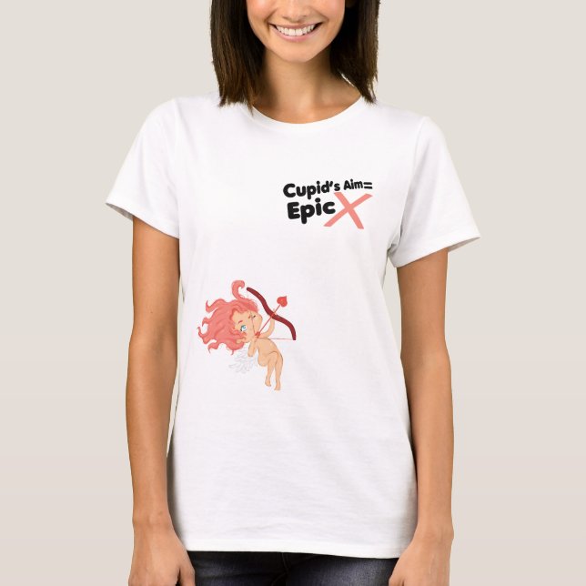 Epic Love Shot – Cute Kawaii Anime Heart Design T-Shirt (Front)