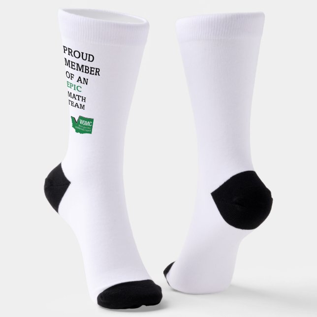 Epic Math Team Socks (Angled)