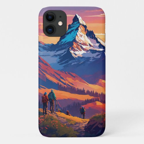 Epic Matterhorn Sunset iPhone Case