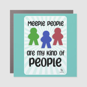Epic Meeple People Game Night Lifestyle Motto Car Magnet