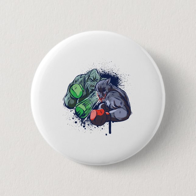 Epic Monster Boxing Battle  Button (Front)