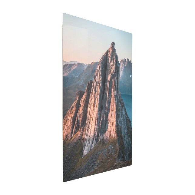 Epic Mountain Norway Landscape Photo Metal Print (3/4)