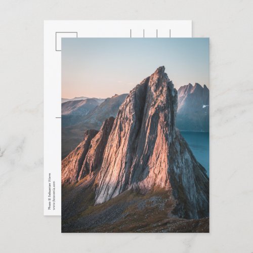 Epic Mountain Norway Landscape Photo Postcard