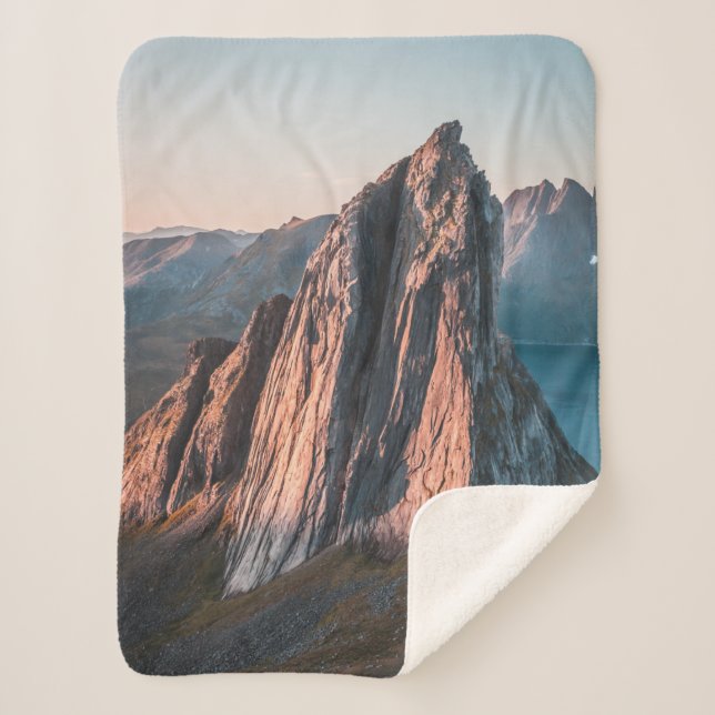Epic Mountain Norway Sherpa Blanket (Front)