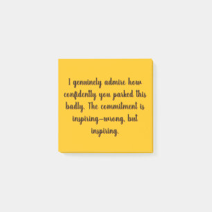 Epic Parking Fail Sticky Notes