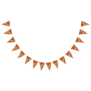 Epic Pizza Party, 'cause It's Your Birthday, Jojo! Bunting Flags