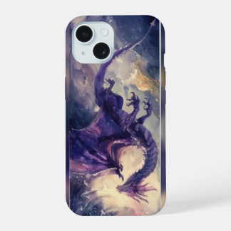 Epic Purple Dragon Fantasy Gaming Mouse Pad, Magic iPhone 15 Case