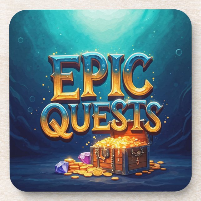 Epic Quests  Beverage Coaster (Front)