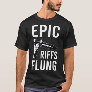Epic Riffs Flung - Punk Rock with Retro Ca T-Shirt