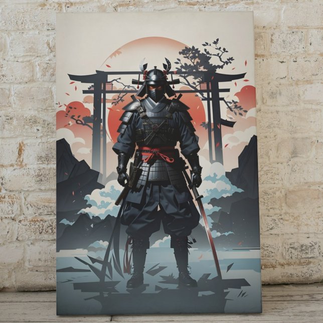Epic Samurai In Heaven And Clouds Canvas Print (Creator Uploaded)