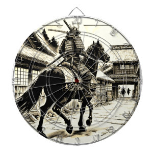 Epic Samurai Rider Manga Art Print Dart Board