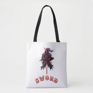 Epic Samurai Warrior Artistic Graphic Tote Bag
