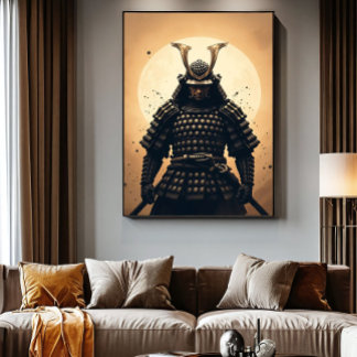Epic Samurai Warrior Japanese Armor Poster