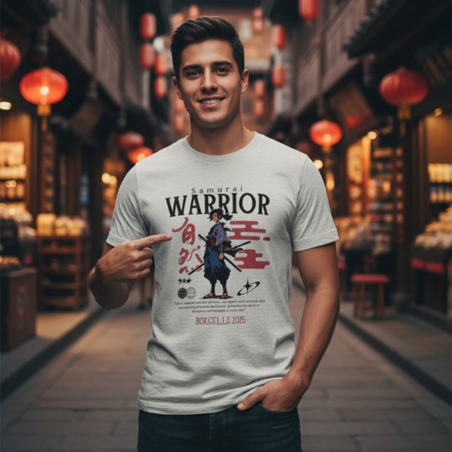 Epic Samurai Warrior Japanese Katana Culture Men's Tri-Blend Shirt (Creator Uploaded)