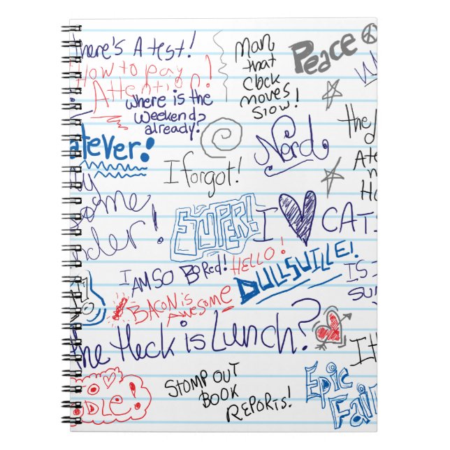 Epic School Doodles Notebook (Front)