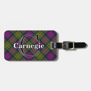 Epic Scotland Clan Carnegie Tartan Luggage Tag