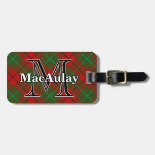 Epic Scotland Clan MacAulay Tartan Luggage Tag