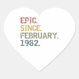 Epic since February 1982 Heart Sticker