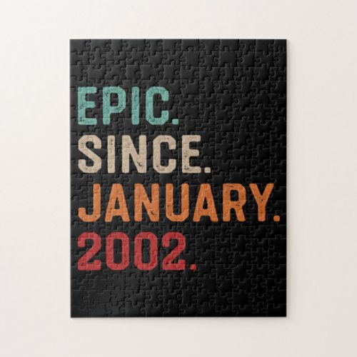Epic Since January 2002 Birthday Gift Jigsaw Puzzle