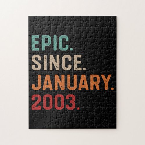 Epic Since January 2003 Birthday Gift Jigsaw Puzzle