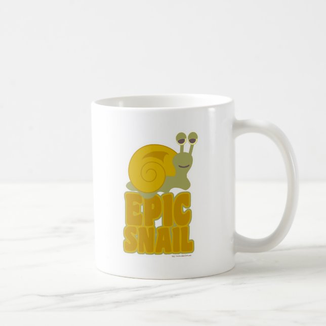 Epic Snail Fun Parody Cartoon Mollusk Coffee Mug (Right)