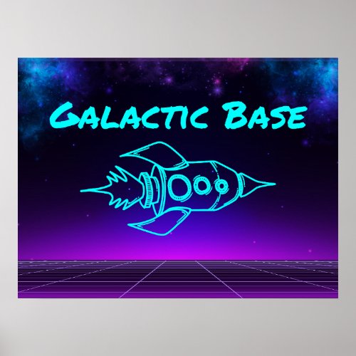Epic Space Dart Blaster Birthday Party Team  Poster