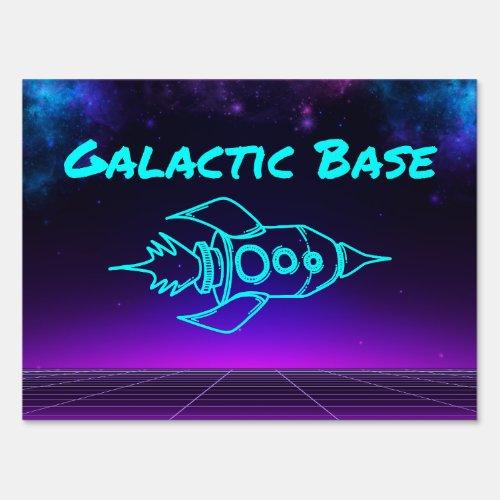 Epic Space Dart Blaster Birthday Party Team Sign