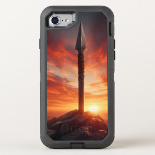 Epic Spear in a Mystic Sunset Landscape OtterBox Defender iPhone SE/8/7 Case