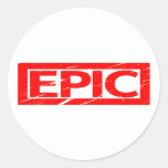 Epic Stamp Classic Round Sticker